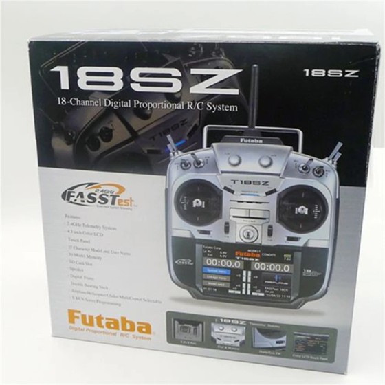 Futaba T18SZ Transmitter Tx 18 Channel Digital Proportional R/C System Model 1/2 With R7008SB Receiver Rx for FPV